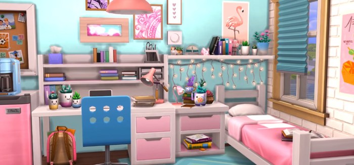 How to decorate university room sims 4