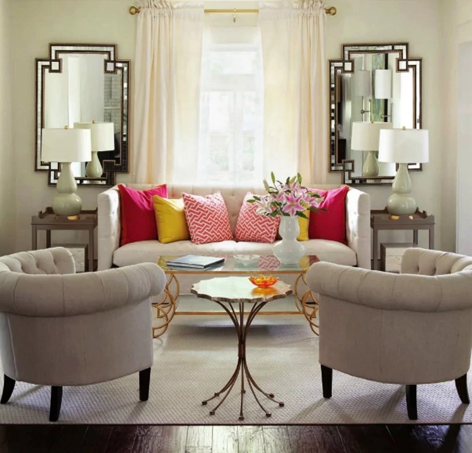 How to decorate a small sitting room