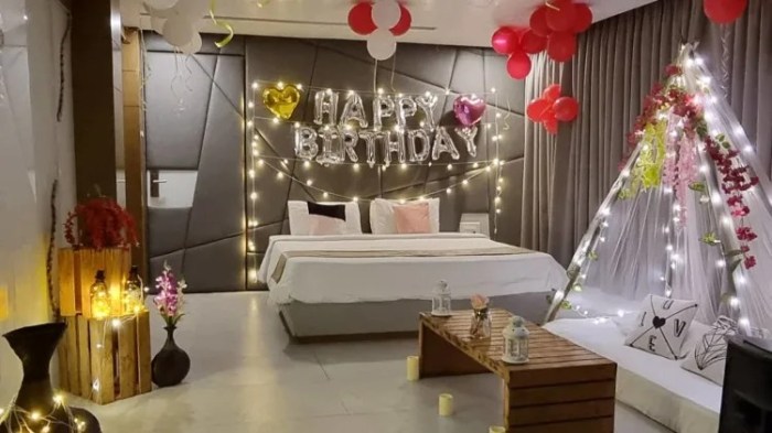 Will hotel decorate room for birthday