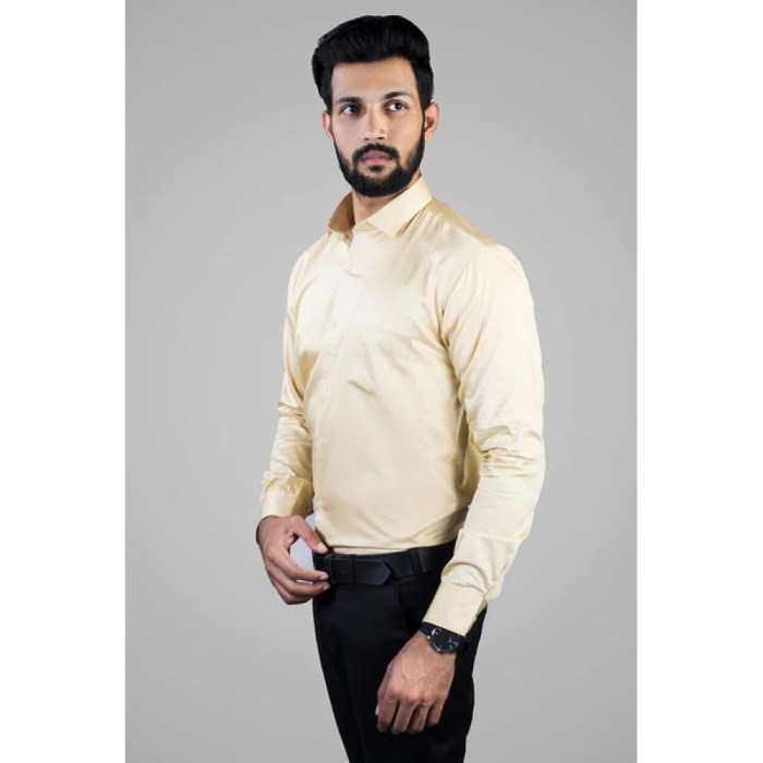 Mens cream colored dress shirt