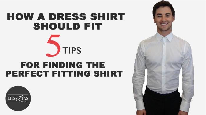 Mens dress shirt fit guide