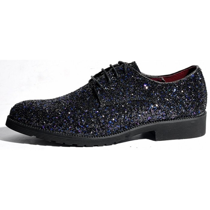 Sparkly glitter loafers metallic formal hour