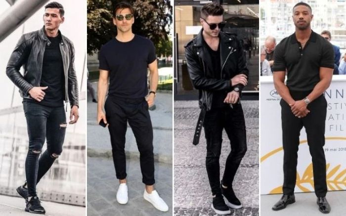 Black shirt dress outfit ideas mens