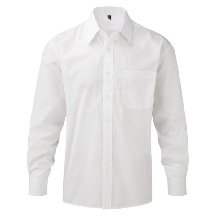 Women's long sleeve white dress shirt