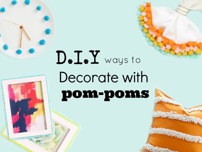 How to decorate your room with pom poms