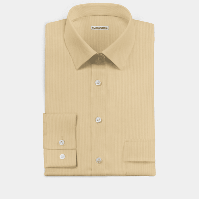 Mens cream colored dress shirt