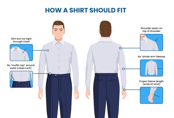 Mens dress shirt fit guide