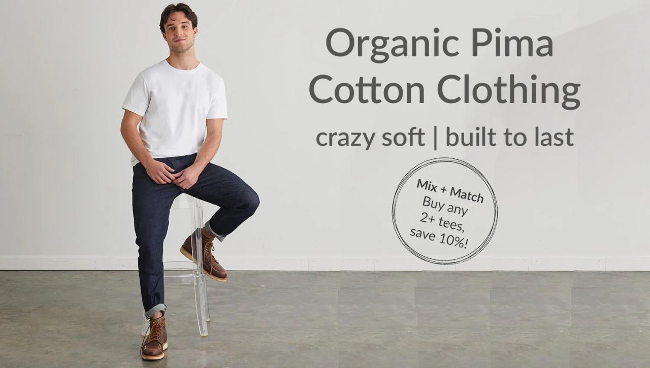 Organic cotton men's dress shirts