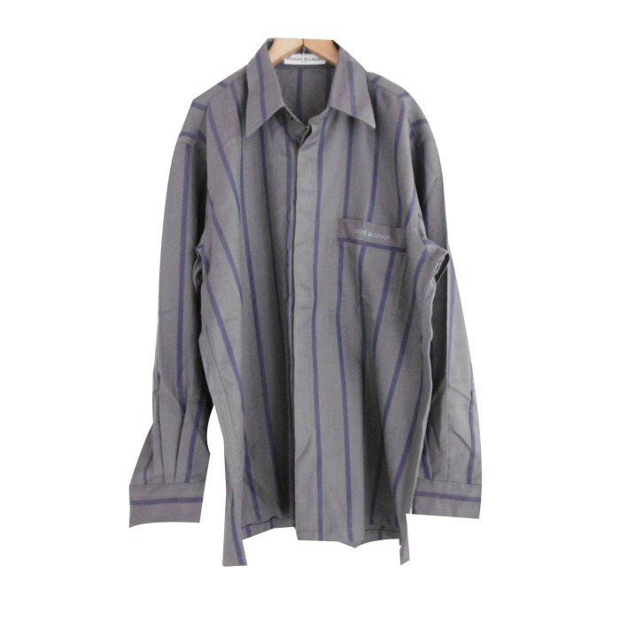 Men's purple button down dress shirt