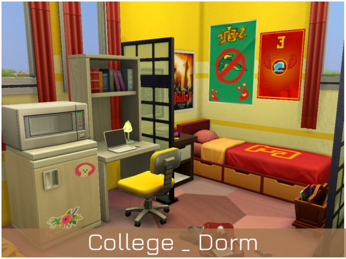 How to decorate university room sims 4