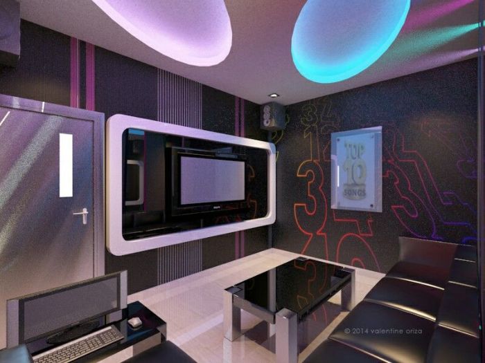 Desain interior ruang karaoke