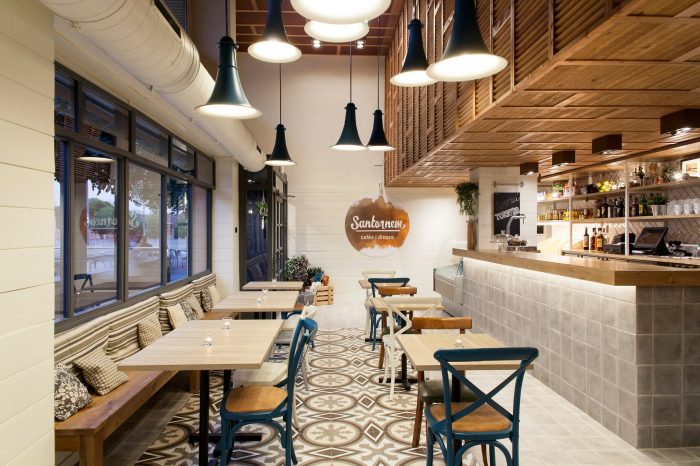 Desain interior cafe minimalis sederhana